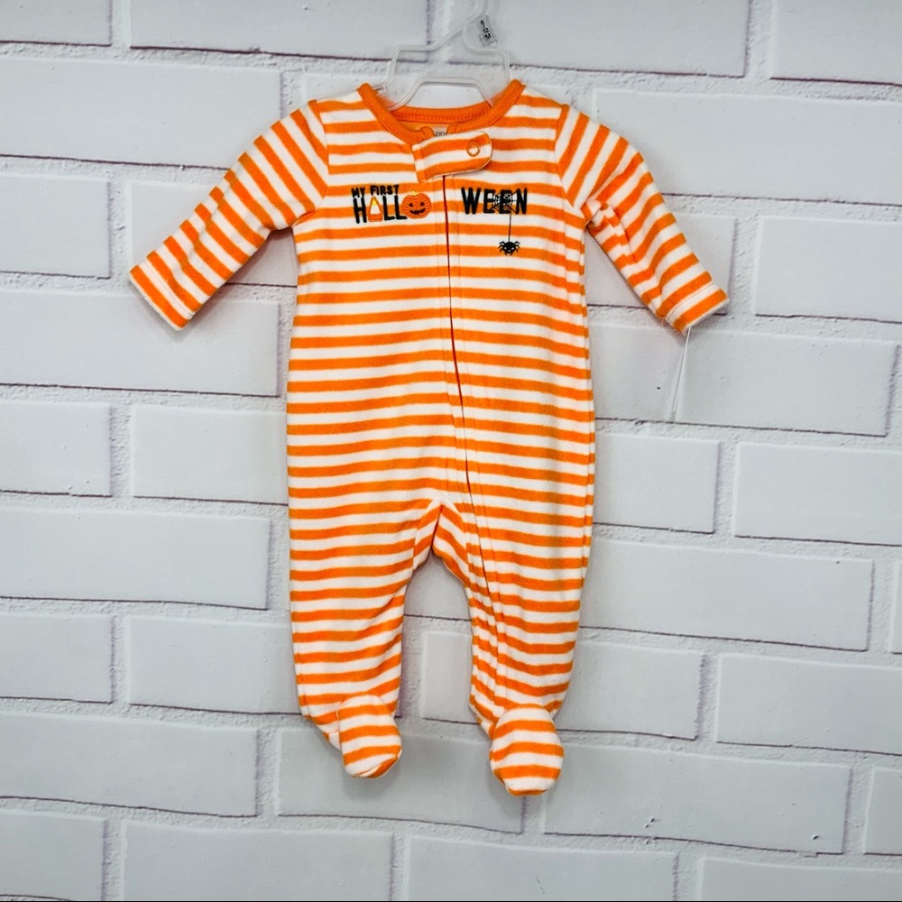 Carter’s Halloween Onesie Newborn Orange/White